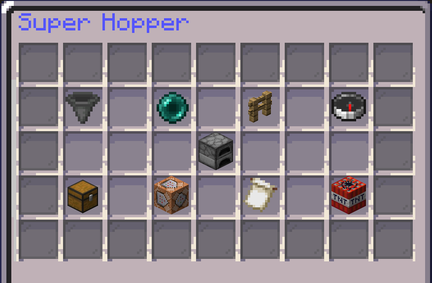 Complex Skyblock super hopper