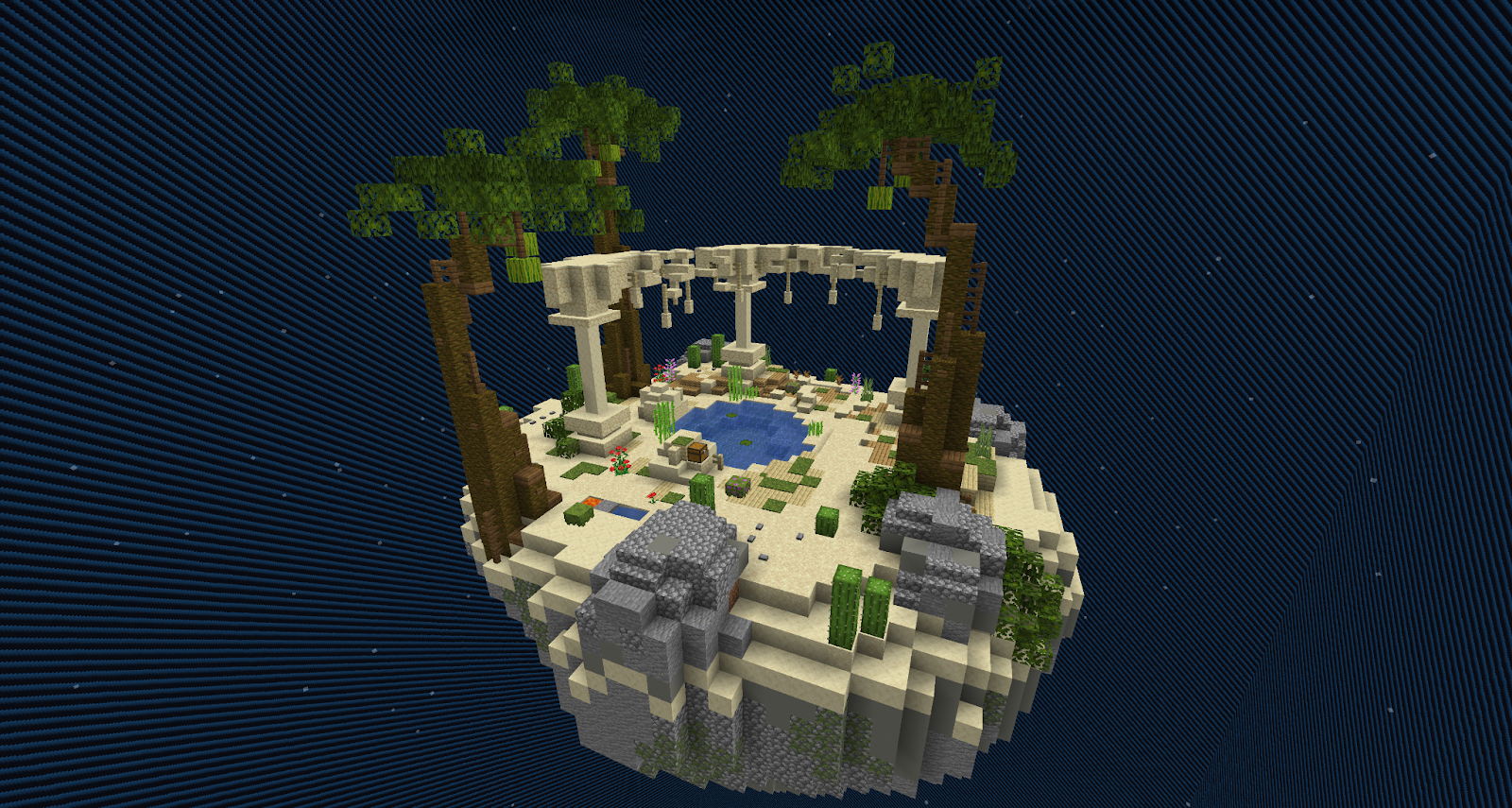 Complex Skyblock Oasis Island